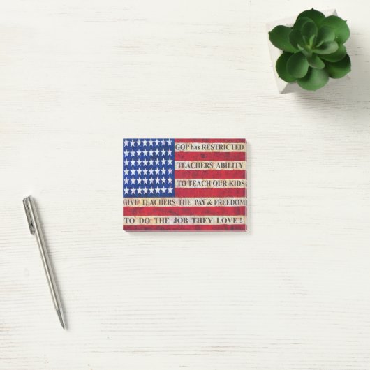 Support & Respect Our Teachers! Post-it® Notes (Kantoor)