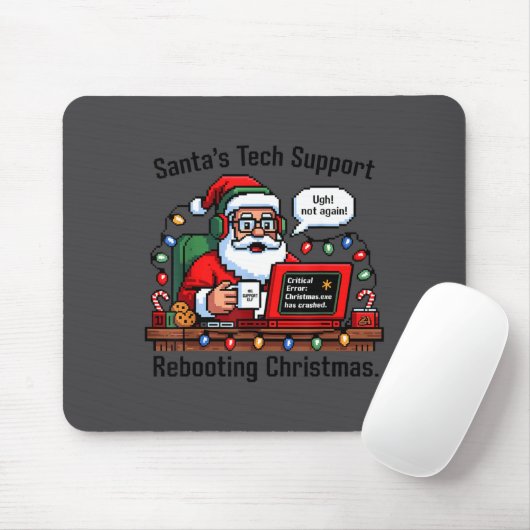Support Santa Rebooting Tech s Joke Muismat (Met muis)