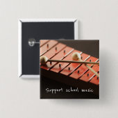 Support School Music Xylophone Button (Voorkant /achterkant)