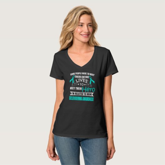 Support Scleroderma Awareness Hero T-shirt (Voorkant volledig)