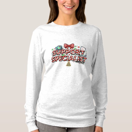 Support Specialist Lange Mouwen T-shirt (Voorkant)