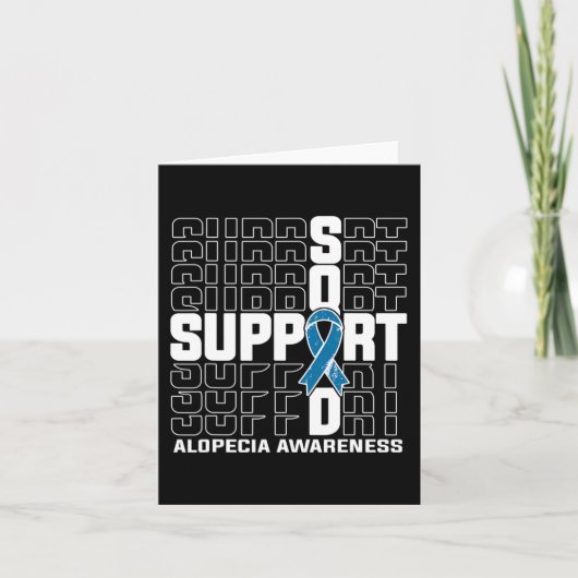 Support Squad Alopecia Bewustheid Kaart (Voorkant)