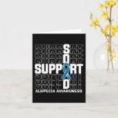 Support Squad Alopecia Bewustheid Kaart (Gele Bloem)