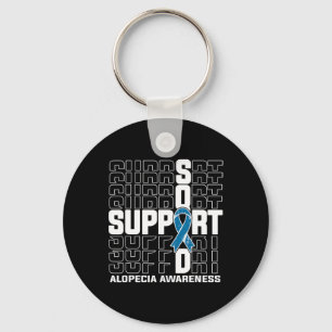 Support Squad Alopecia Bewustheid Sleutelhanger