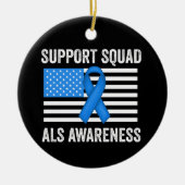 Support Squad ALS Bewustzijn Keramisch Ornament (Voorkant)