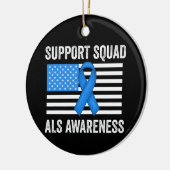 Support Squad ALS Bewustzijn Keramisch Ornament (Links)