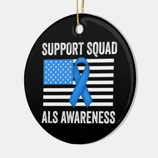 Support Squad ALS Bewustzijn Keramisch Ornament (Links)