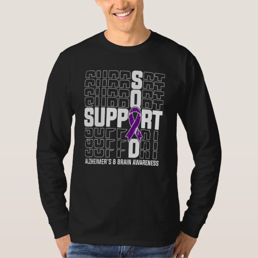 Support Squad Alzheimer's & Brain Awareness T-shirt (Voorkant)