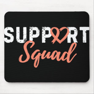 Support Squad baarmoederkanker liefde hart perzik Muismat