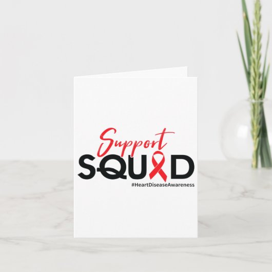 Support Squad - Bewustwording van hartaandoeningen Kaart (Voorkant)