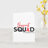 Support Squad - Bewustwording van hartaandoeningen Kaart (Gele Bloem)