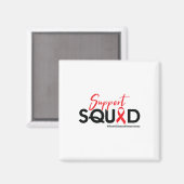 Support Squad - Bewustwording van hartaandoeningen Magneet (Voorkant / Achterkant)
