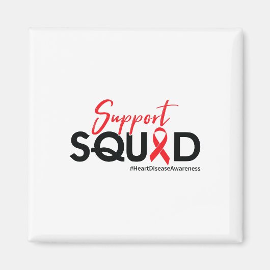 Support Squad - Bewustwording van hartaandoeningen Magneet (Voorkant)