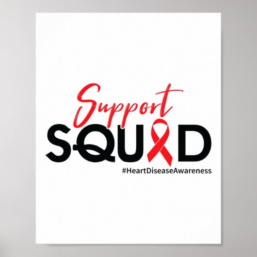 Support Squad - Bewustwording van hartaandoeningen Poster (Voorkant)