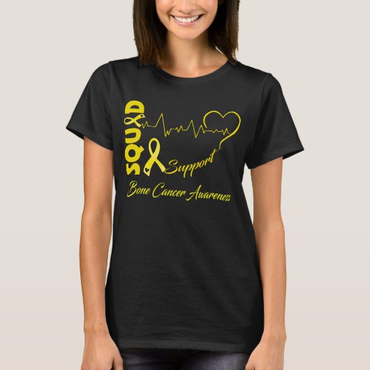 Support Squad BONE CANCER AWARE T-shirt (Voorkant)