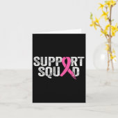 Support Squad Borstkanker Awareness Month Pink W Kaart (Gele Bloem)