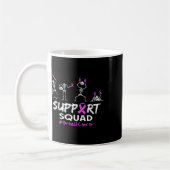 Support Squad Borstkanker Awareness Skeleton Hall Koffiemok (Links)