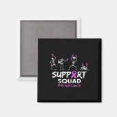 Support Squad Borstkanker Awareness Skeleton Hall Magneet (Voorkant / Achterkant)