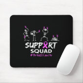 Support Squad Borstkanker Awareness Skeleton Hall Muismat (Met muis)