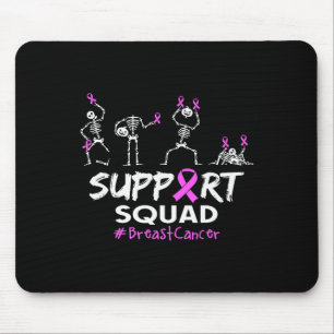 Support Squad Borstkanker Awareness Skeleton Hall Muismat
