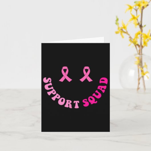 Support Squad Borstkanker Bewustzijn 2-zijdig Kaart (Gele Bloem)