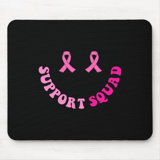 Support Squad Borstkanker Bewustzijn 2-zijdig Muismat (Voorkant)