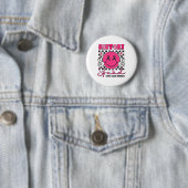 Support Squad Borstkanker Bewustzijn Glimlach Face Ronde Button 5,7 Cm (In situ)