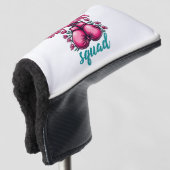 Support Squad Borstkanker Bewustzijn Handschoenen  Golfheadcover (3/4 voorkant)