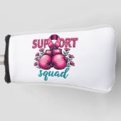 Support Squad Borstkanker Bewustzijn Handschoenen  Golfheadcover (Voorkant)