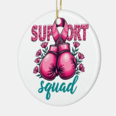 Support Squad Borstkanker Bewustzijn Handschoenen Keramisch Ornament (Links)