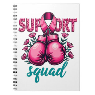Support Squad Borstkanker Bewustzijn Handschoenen Notitieboek