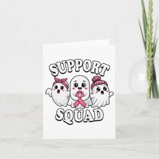 Support Squad Borstkanker Bewustzijn Schattigee ge Kaart (Voorkant)
