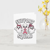 Support Squad Borstkanker Bewustzijn Schattigee ge Kaart (Gele Bloem)