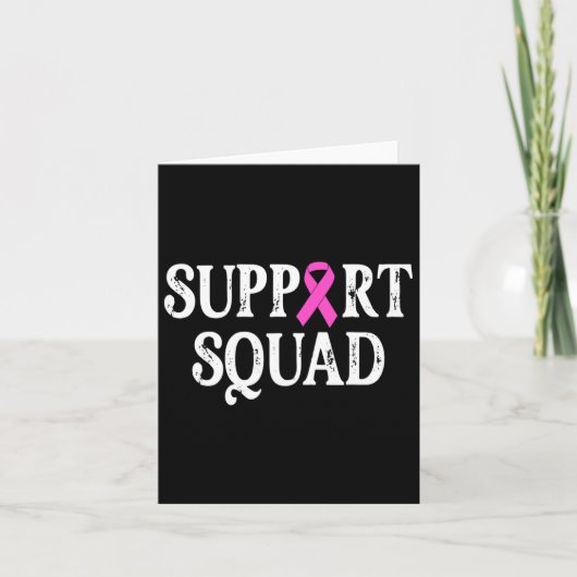 Support Squad Borstkanker - Borstkanker Aware Kaart (Voorkant)