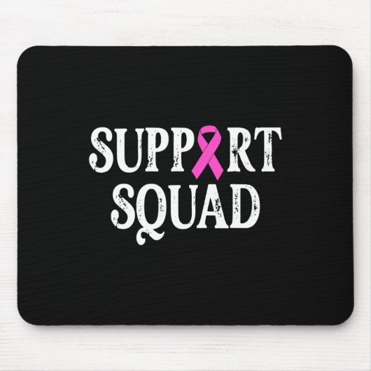 Support Squad Borstkanker - Borstkanker Aware Muismat (Voorkant)