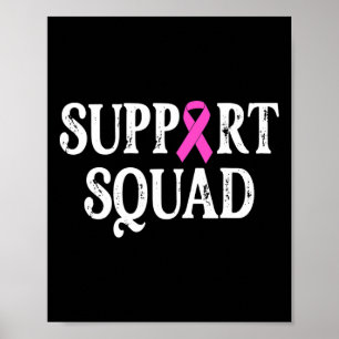 Support Squad Borstkanker - Borstkanker Aware Poster
