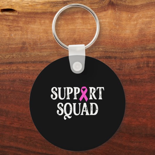 Support Squad Borstkanker - Borstkanker Aware Sleutelhanger (Voorkant)