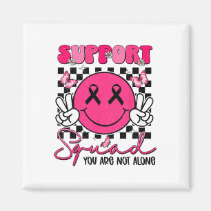 Support Squad Borstkanker Glimlach Gezicht Roze Li Magneet