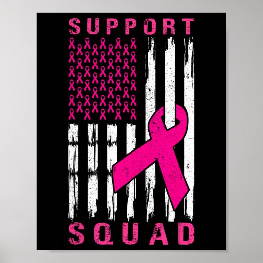 Support Squad Borstkanker – Pink Support Squad 1 Poster (Voorkant)