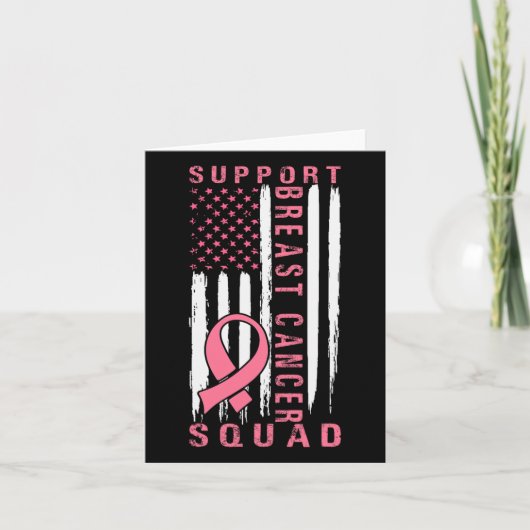Support Squad Borstkanker – Pink Support Squad Kaart (Voorkant)