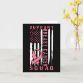 Support Squad Borstkanker – Pink Support Squad Kaart (Gele Bloem)