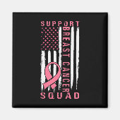 Support Squad Borstkanker – Pink Support Squad Magneet (Voorkant)
