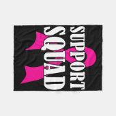 Support Squad Borstkanker - Support Squad Fleece Deken (Voorkant (Horizontaal))