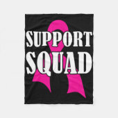 Support Squad Borstkanker - Support Squad Fleece Deken (Voorkant)