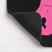 Support Squad Boxing Glove Pink Ribbon Borstkanker Muismat (Hoek)