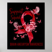 Support Squad Brain Aneurysm Awareness Poster (Voorkant)