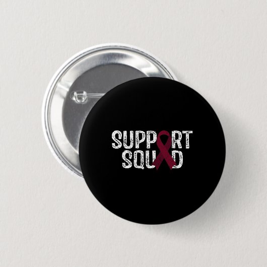 Support Squad Brain Aneurysm Awareness Ronde Button 5,7 Cm (Voorkant /achterkant)