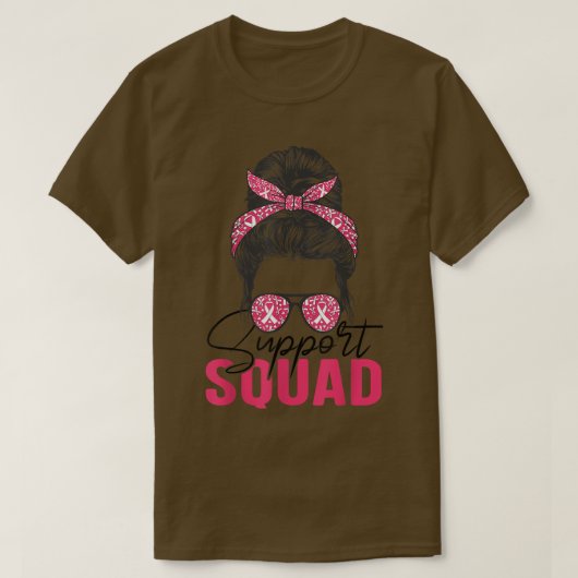 Support Squad Breast Cancer Awareness 2654 T-shirt (Design voorkant)