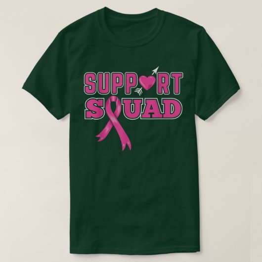 Support Squad Breast Cancer Awareness 2656 T-shirt (Design voorkant)