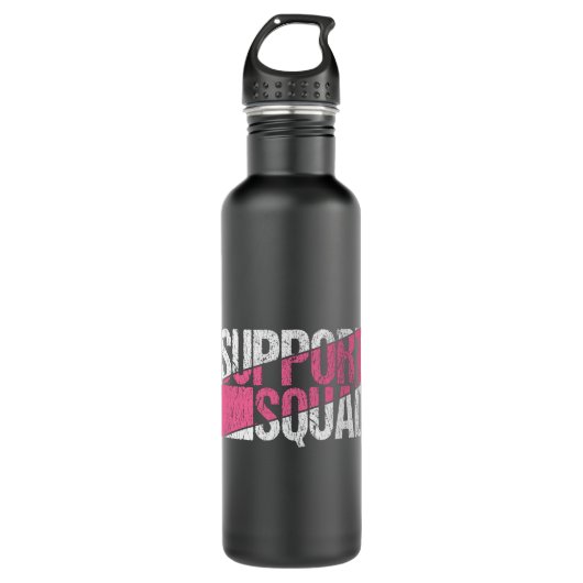 Support Squad Breast Cancer Awareness Family Waterfles (Voorkant)